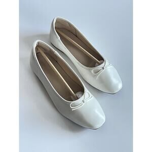 Women's Round Toe Ballet Flats Comfortable Bow Dressy Flats Shoes 7.5